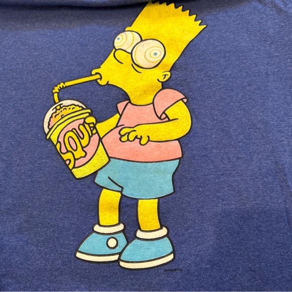 Bart Simpson T-Shirt Size Large Squishy Brain Freeze. - Picture 5 of 6